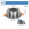 thumbnail image 2 of Uxcell 94mm / 3.7" Diameter Spring Ceiling Hole Cover Plate, 3 Pack Downlight Hole Trim Wall Mount Decorative Cap Access Panel for 2.2-3.4" Round Ceiling and Wall Openings, Dark Gray, 2 of 7