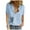 Blue, variant on Fesfesfes Tanktop Bodysuit for Women Women Printed Short Sleeve Loose Button Turndown Collar Shirt Solid Blouse Tops Tees for Women 10(XL)