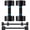 Black, variant on ARVIVO 2pcs V2.0 Upgraded Adjustable Steel Dumbbells 2-in-1 Dumbbell Barbell Set for Home GYM Workout 30lbs Silver