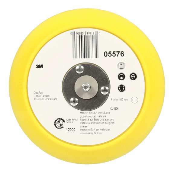 3M Automotive 5576 6" 3m Stikit Disc Pad