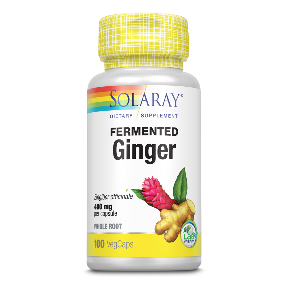 Solaray Fermented Ginger Root 400mg 100 VegCaps