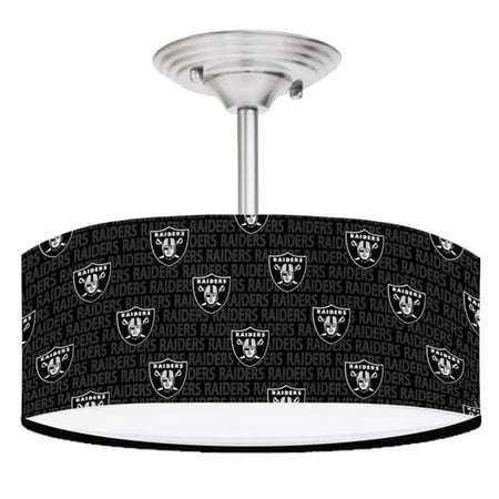 13 In Nfl Oakland Raiders Football, Sports Ceiling Light Fixture
