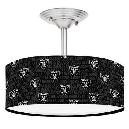 13 In Nfl Oakland Raiders Football Ceiling Mount Light Fixture Canada 13 In Nfl Oakland Raiders Football, Sports Ceiling Light Fixture