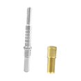 thumbnail image 1 of Quzzie Billiard Pool Cue Joint Pin Durable Copper Fittings Extension Screw Accessory Easy to Attach Reliable Build Suitable for Player Repair Pool Table Maintenance Style C, 1 of 8