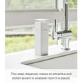thumbnail image 4 of Yamazaki Home Push Soap Dispenser, White, ABS Plastic, 8.5 fluid oz., 250 milliliters, No Assembly, 4 of 7