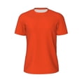 thumbnail image 5 of Wukai Orange Print Men's Short-Sleeved Mesh T-Shirt,Quick-Dry Short Sleeve Workout T-Shirt-X-Small, 5 of 8