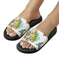 thumbnail image 5 of GZHJMY Stylish Slides for Women Men, Flower and Butterfly Soft Flexible Slip-on Sandals Slippers, 5 of 7
