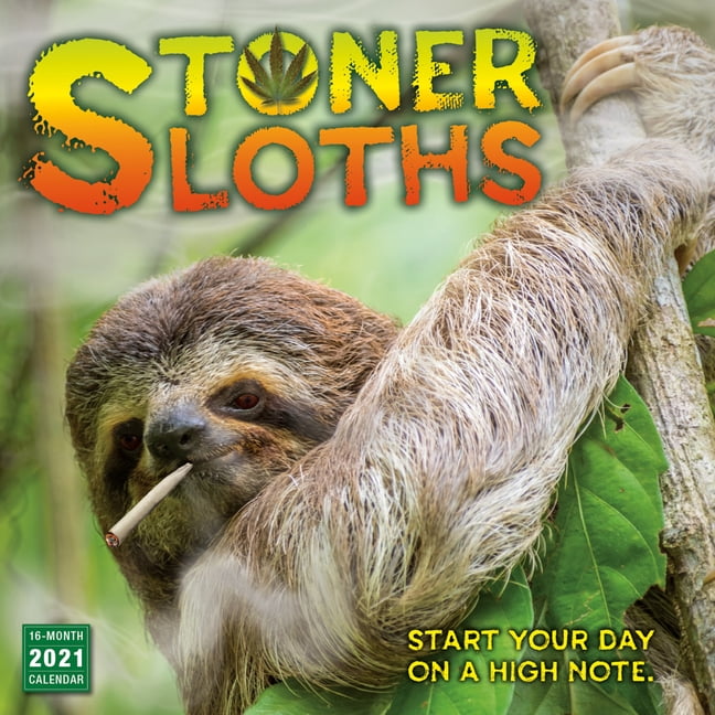 2021 Stoner Sloths 16Month Wall Calendar (Other)