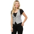 thumbnail image 4 of Made by Olivia Women's Dressy Casual Versatile Racerback Vest Tuxedo Suit Waistcoat, 4 of 6