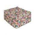 thumbnail image 1 of Botanical Rectangle Pouf, Colorful Flower Bouquets Beauty Magnolia Lilly Branches Shabby Forest Meadow, Under Desk Foot Stool for Living Room Office Ottoman with Cover, 25", Multicolor, by Ambesonne, 1 of 4
