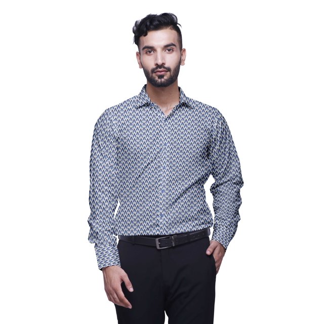 BESTMAN Chemise Formelle à Manches Longues pour Hommes, Boutonnée, en Coton, Chemises pour Hommes