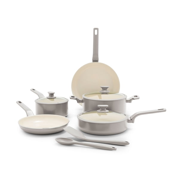 GreenPan Essence 10 Piece Ceramic Nonstick Cookware Set, Clay