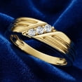 thumbnail image 4 of Pompeii Mens 14k Yellow Gold Diamond Wedding Anniversary Ring (G/H,I2), 4 of 5