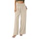 thumbnail image 1 of Lucakuins Mujer Algodón Lino Loose Fit Casual Pantalones Cintura Elástica Yoga Verano Playa Pantalones Pantalones con Bolsillos Lucakuins moda, 1 of 3