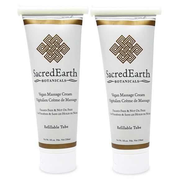 Crema de masaje Sacred Earth Botanicals Vegan 240 ml x 2