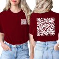 thumbnail image 2 of TSADFHJI Hauts d'Été avec Manches T-Shirts pour Femmes Tee-Shirt Graphique Vêtements d'Été Manches Courtes m Rouge, 2 of 5