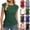 #01 Dark Green, variant on Womens Twist Front Cap Sleeve Tops Crew Neck Slim Fit Dressy Casual Blouses Business Office Work Fashion Shirts Elegant 2026 Summer, #01 Black, M