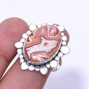 Crazy Lace Agate - Australia Designer Handmade 925 Sterling Silver Ring S.8 R27
