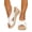 White, variant on Women's Platform Wedges Sandals Open Toe Buckle Slingback Espadrilles Cross Band Slip-on High Heels