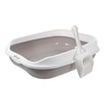 thumbnail image 5 of MUSEYA Small Kitten Litter Box Set Easy to Clean Semi Enclosed ABS Grey 1 Set, 5 of 7