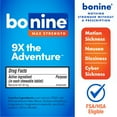 thumbnail image 3 of Bonine Max Strength Motion Sickness & Nausea Relief Chewable Tablets, Peppermint, 16 Count, 3 of 8
