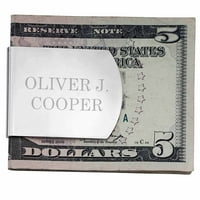 Personalized Wide Money Clip