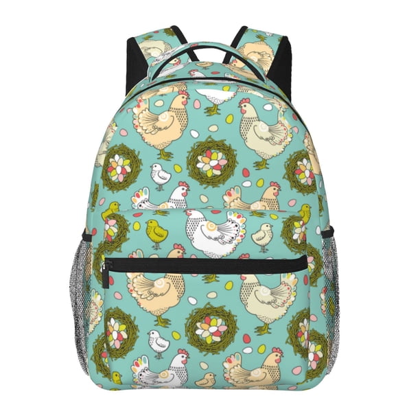 Fotbe Chicken Laying Eggs Mochila Casual con Estampado para Escuela, Viajes y Actividades al Aire Libre - Duradera, Ligera y Cómoda