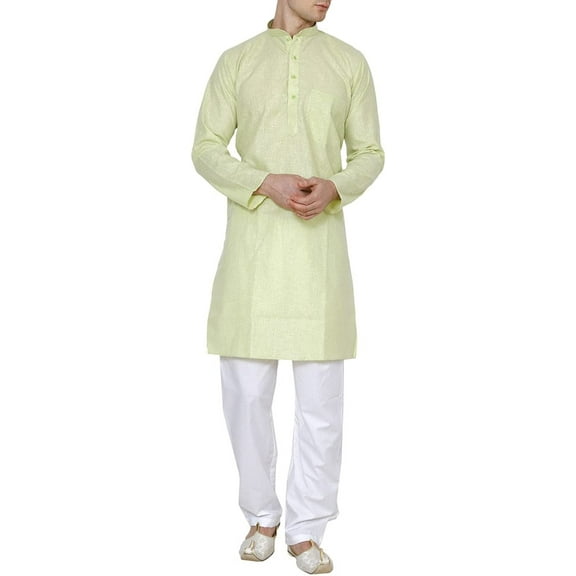 Royal Mens Linen Cotton Kurta Pyjama Set