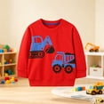 thumbnail image 2 of Toddler Boys Girls Hooded Sweatshirt Pullovers Long Sleeve Hoodie Kids Cotton Crewneck Fall Tops Blouse for 6-12 Months 12-24 Months 2T 3T 4T 5T 6T 7T 8T 9T Children 2-3 Years, 2 of 6