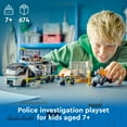 thumbnail image 4 of LEGO City Police Mobile Crime Lab Truck Toy, Pretend Play Police Toy, Includes Quad Bike, 2 Officers, 1 Scientist and 2 Crook Minifigures, Police Truck Toy for Kids Ages 7 Plus, 60418, 4 of 9