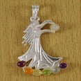 thumbnail image 5 of Harmonize Pendentif Fée en Argent Pierre de Guérison Reiki Pierres Précieuses Spirituelles Multistone 7 Chakras Ton Argent, 5 of 5
