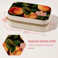 thumbnail image 5 of Peach Luxurious Velvet Travel Organizer Box with Removable Compartment - Ideal Gift for Jewelry Lovers, Necklace Holders, 5 of 7