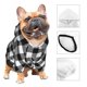 thumbnail image 3 of Balery Anchor Black Tartan Plaid Sudadera con Capucha para Perros Pequeños – Ropa para Mascotas, Disfraz para Perros y Gatos, Ideal para Fiestas y Cosplay-Small, 3 of 7