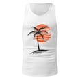 thumbnail image 3 of KPOPLK Men Spring Summer Top Shirt Casual V Neck Shirt Sleeveless Shirt Fashion Pocket Top 4XL White, 3 of 5