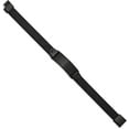 thumbnail image 2 of Chisel Stainless Steel Brushed Black IP-plated Black Leather ID Bracelet - 8.5", 2 of 6