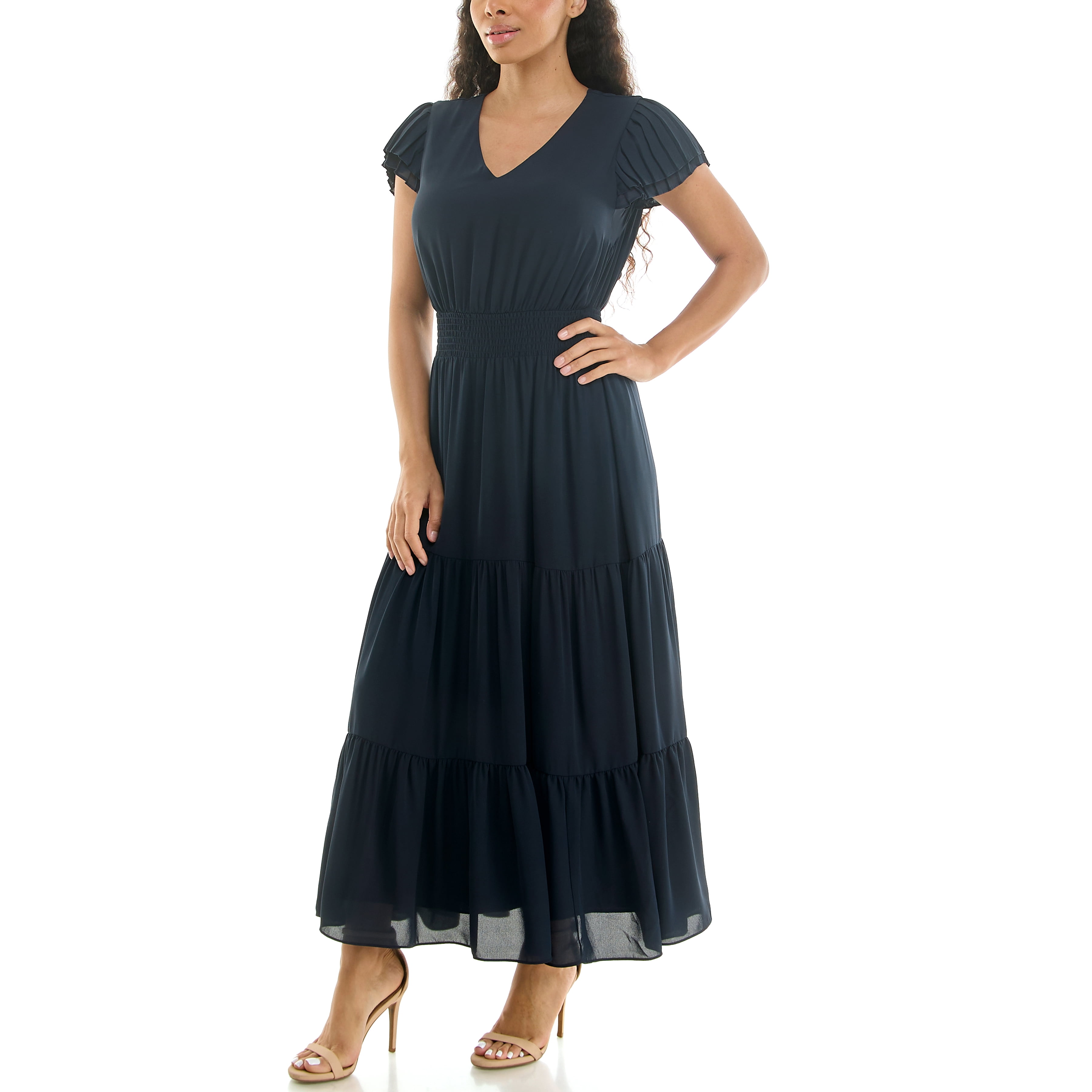 Nanette Lepore Women's Flutter Sleeve Midi Dress, Sizes XS-XXXL