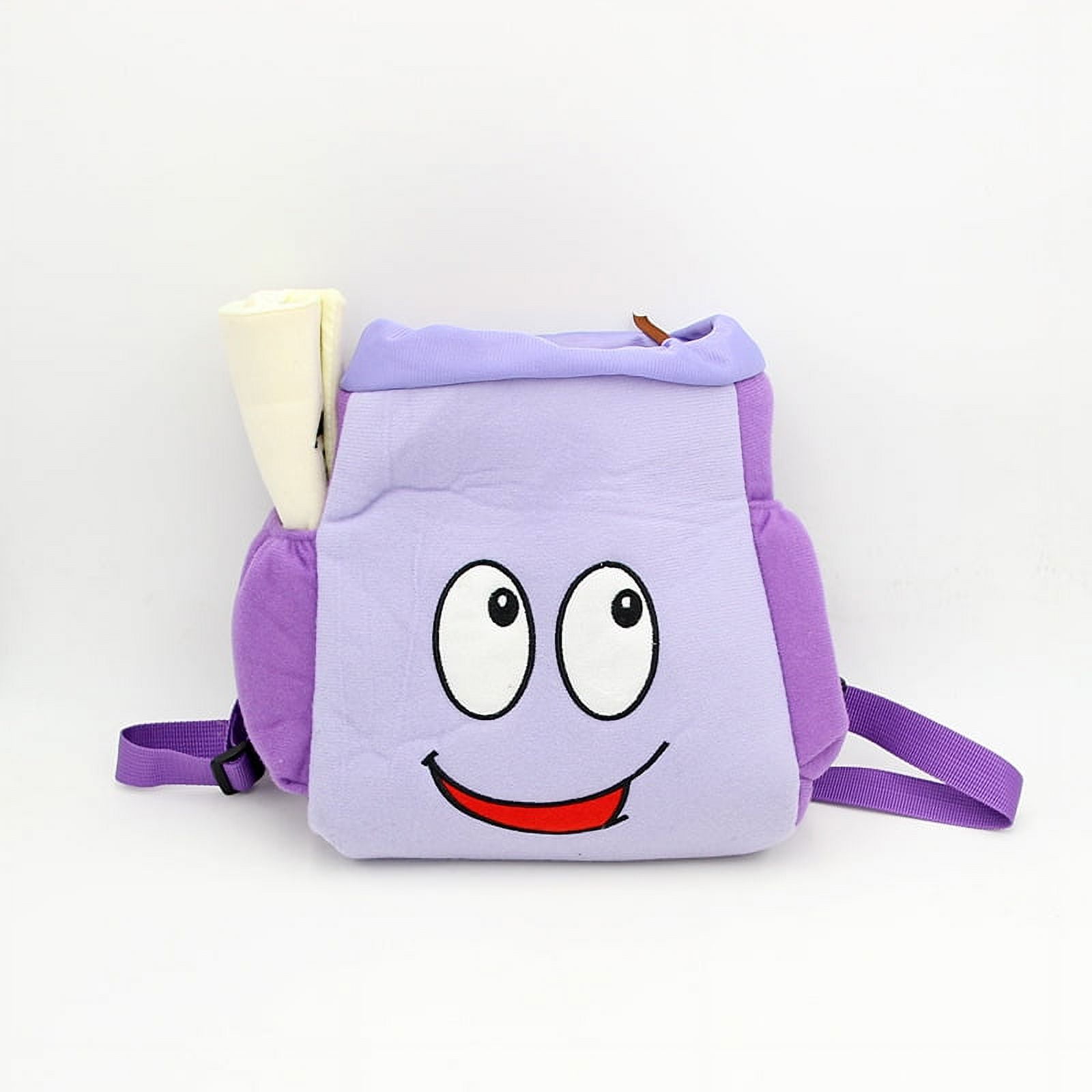 Dora Purple Plush Backpack Cute Cartoon Bag Decorations For School Cosplay Party SinKeeU