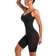 thumbnail image 4 of ToBeInStyle Women's Full Body Slimming Bodysuit Shapers - Mid-Thigh Shorts - Black, 4 of 5