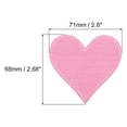 thumbnail image 2 of Uxcell Hearts Patches Pink Iron-On Patch Sew Embroidered Applique 2.8x2.68 Inch Clothing Repair Backpack 20Pcs, 2 of 6