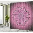 thumbnail image 4 of Ambesonne Lotus Shower Curtain, Sun Pattern Ombre Effect Art, 69"Wx75"L, Pastel Pink, 4 of 4