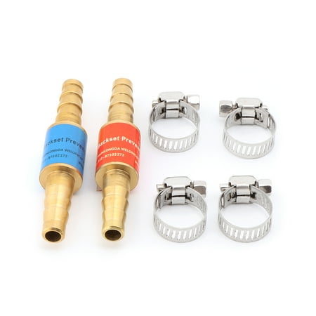 

TONKBEEY 2pcs Pipe Flashback Arrestors Of Acetylene Liquefied Gas Propane & Oxygen Fuel