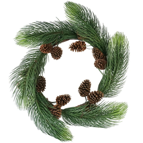 Allstate 30" Unlit Long Pine Needle with Pine Cones Artificial Christmas Wreath