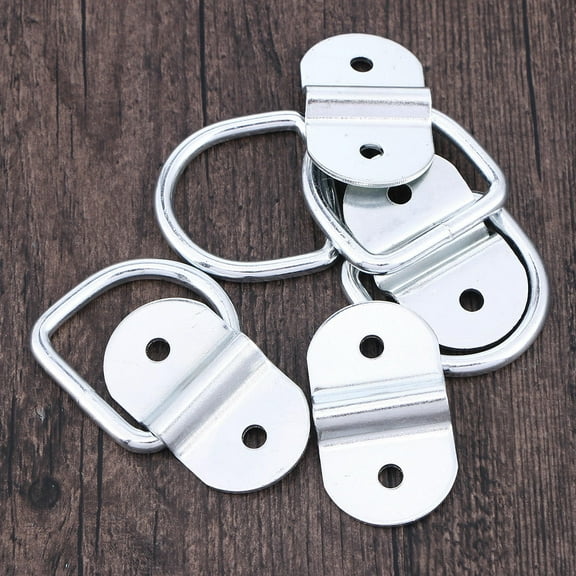 MUSEYA 4Set Tie Down Anchor Points D Shape Silver for Outdoor Activities and Trucks