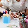 thumbnail image 6 of WASHWEPE Pencil Shaped Pen Holders 4Pcs ABS Plastic Containers for Desk Organization Colorful Design, 6 of 8