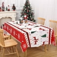 thumbnail image 3 of putnchl Christmas Theme Party Tablecloth Disposable PE Tablecloth Party Venue Layout Decorations, 3 of 4