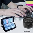 thumbnail image 5 of CHENjy Universal Memory Card Storage Wallet 22 Slots Case Holder for SD Micro Camera Photo Video Organizer Accessories Black, 5 of 7