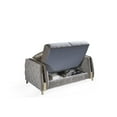 thumbnail image 5 of Lust Modern Style Loveseat Made with Wood & Under-seat Storage in Taupe, 5 of 6
