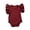 Red, variant on TinyBloomm Girls Ballet Outfit Baby Boys Girls Solid Ruffle Romper Bodysuit Clothes Outfits, Size 18-24 Months