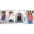 thumbnail image 6 of MOSHU 3 Pack Tank Tops for Women V Neck Sleeveless Women Shirts Flowy Loose Fit Tops Summer Outfits, 6 of 8
