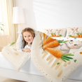 thumbnail image 4 of Feelyou Kawaii Carrot Bunny Full Size Comforter Sets, Cute Easter Rabbit Animal Bedding Comforter Set, Teens Kids Boys Girls Reversible Bedding Sets, Breathable Home Decor, 3 Pieces, 4 of 8